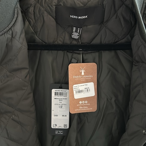 Vero Moda Hayle 3/4 Jacket in Peat - Picture 3 of 4